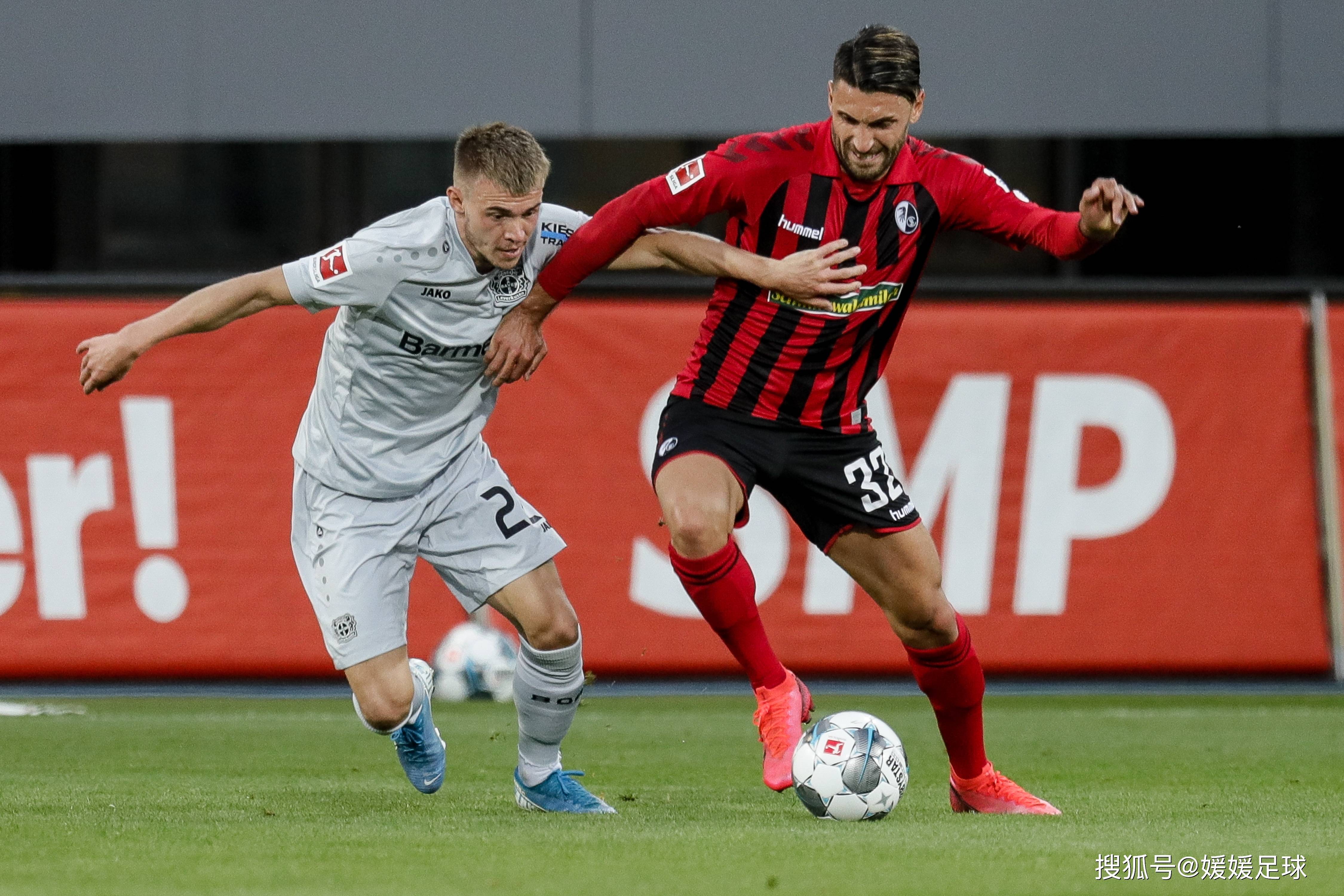 勒沃库森与美因茨对阵，战况激烈